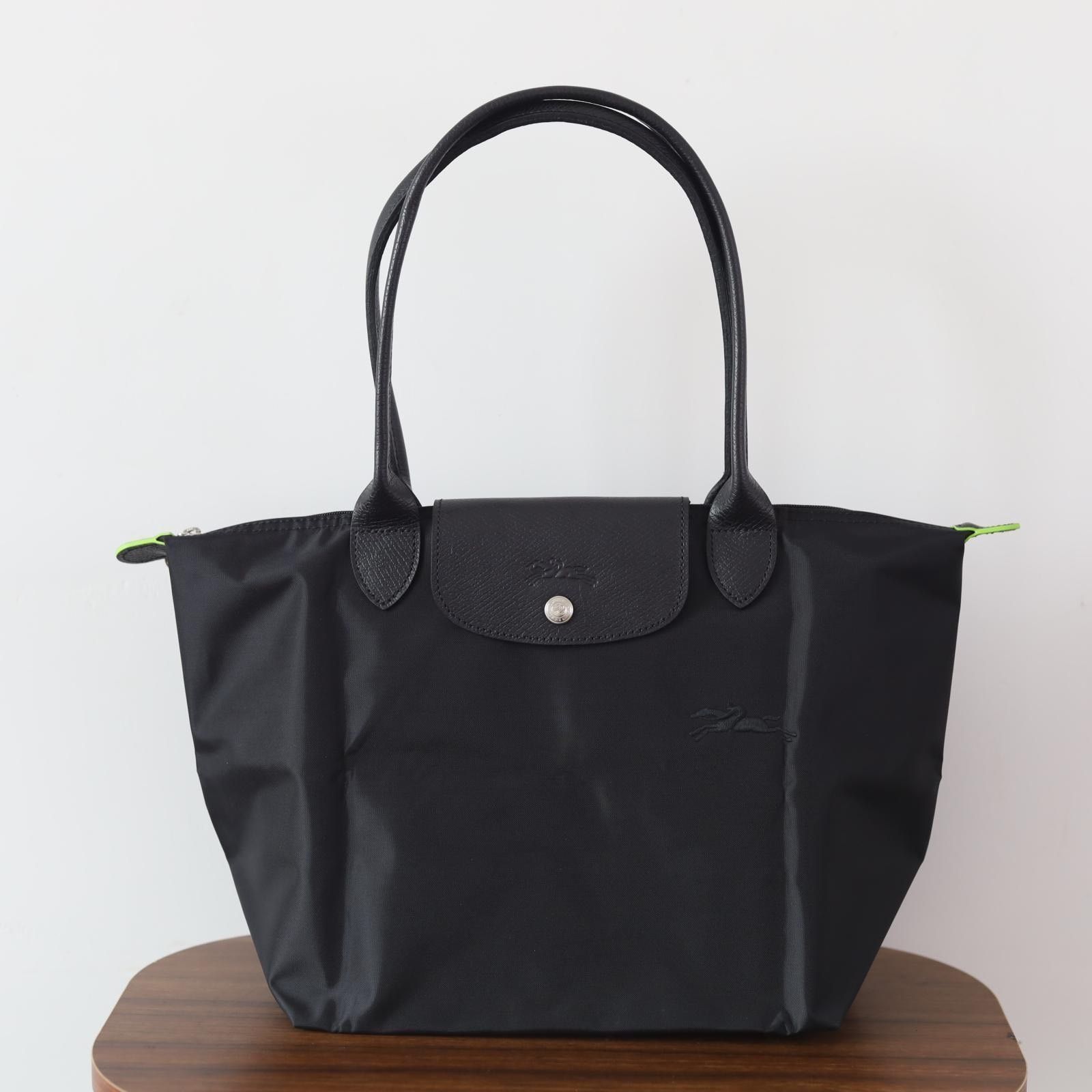 ロンシャン　ブラックレザートートバッグ【3/5までの出品です】 ロンシャン LONGCHAMP バック （ブラック） -ファッション通販