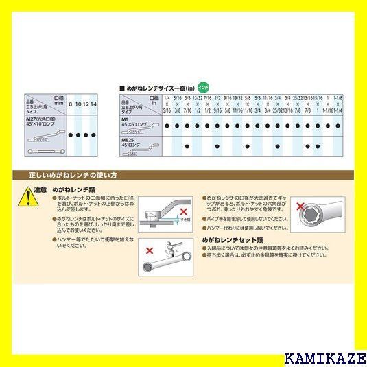 ☆便利_Z015 京都機械工具 KTC 45度ロングめがねレンチ セット 10本組