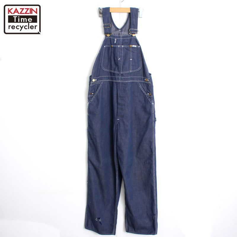 70s vintage Lee バッドダイ デニム オーバーオール メンズ S