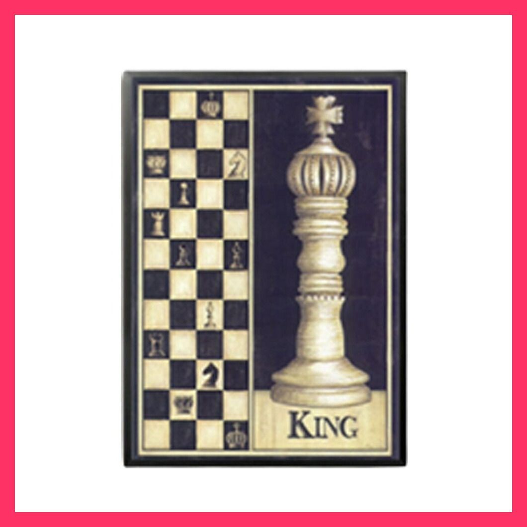 ポスター 3種類 ナイト クィーン キング アンティーク チェス 駒