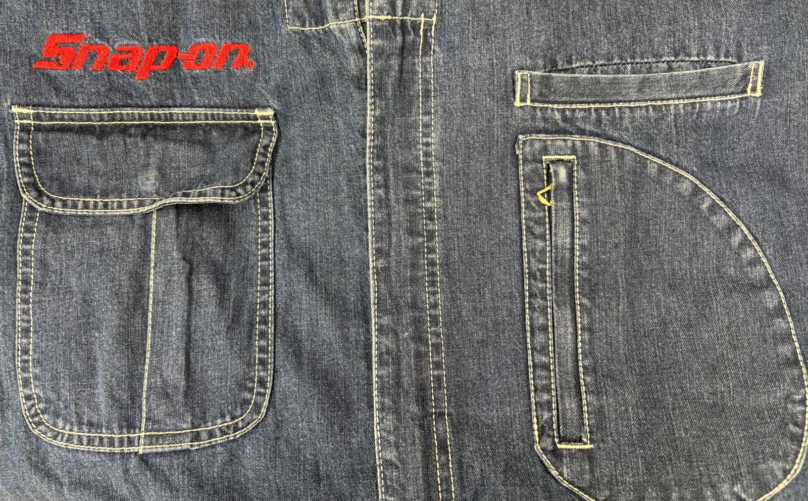 中古品】Snap-on スナップオン つなぎ デニム 5Lサイズ 作業服