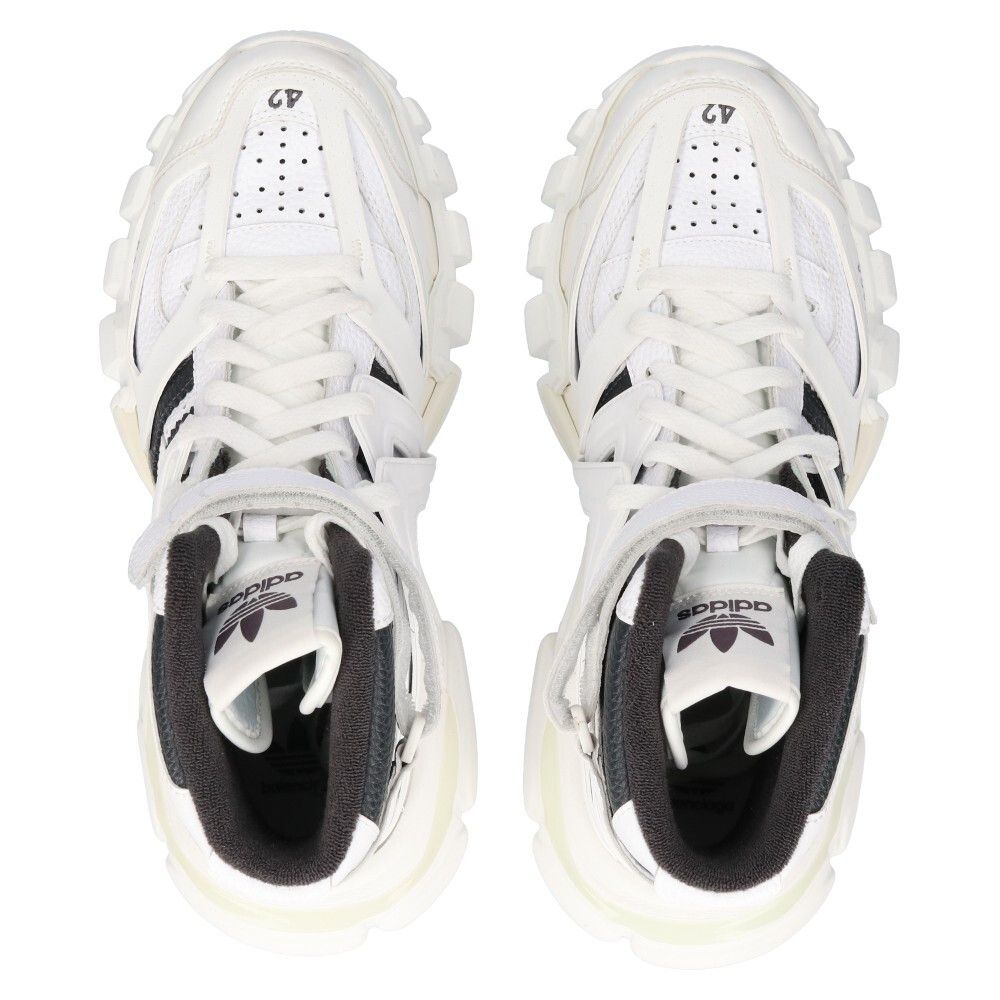 BALENCIAGA バレンシアガ 23SS×adidas track アディダス トラックトレーナー ハイカットスニーカー ホワイト 593 593994