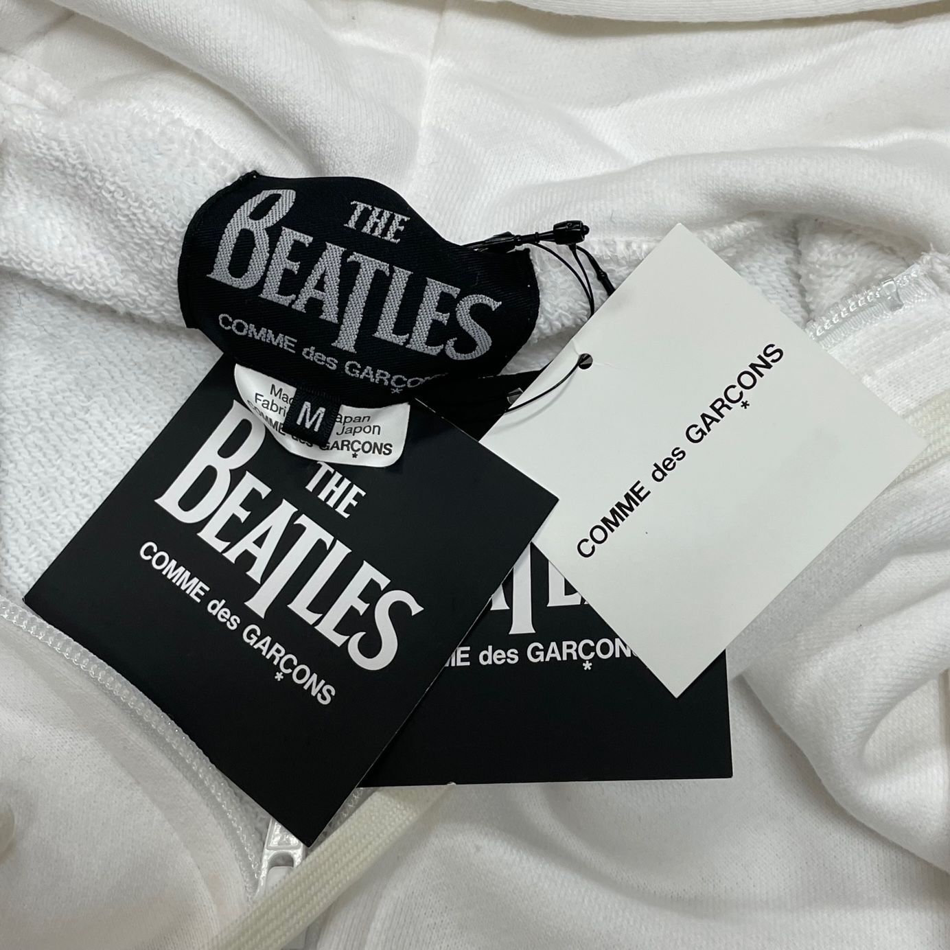 定価27500円 未使用 The Beatles Comme des Garçons Cotton Pile Logo Hoodie  コットンパイルロゴ フーディー パーカー ザビートルズ コムデギャルソン VZ-T049-051 M 55997A - メルカリ