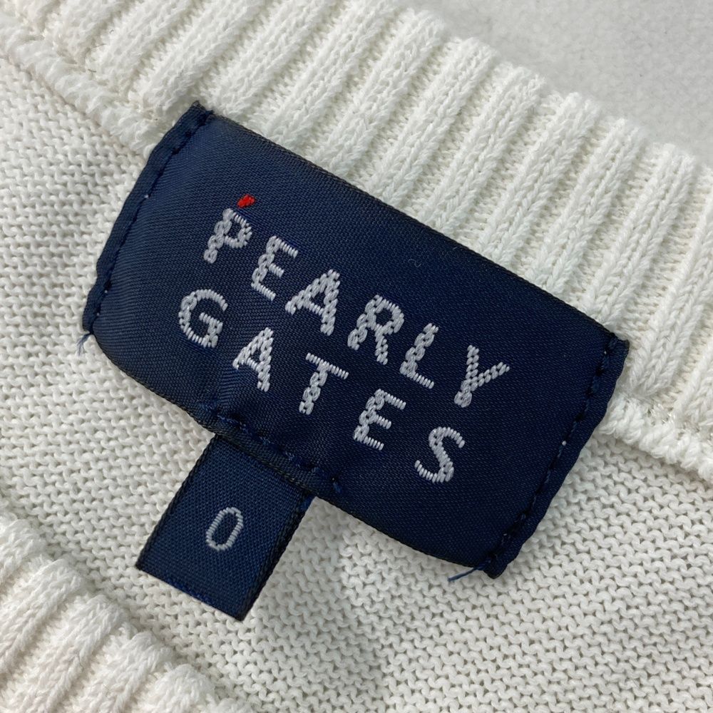 PEARLYGATESハイネック長袖セーター 青 サイズ：0 PEARLY GATES