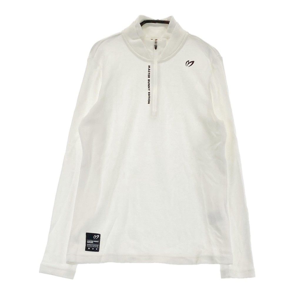 サイズ 1 MASTER BUNNY EDITION マスターバニーエディション ハーフジップ ニット セーター ホワイト系 240101365958 ゴルフウェア レディース ストスト
