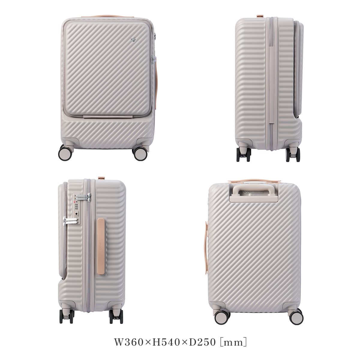 エース ハント ココント スーツケース 機内持ち込み Sサイズ SS 34L