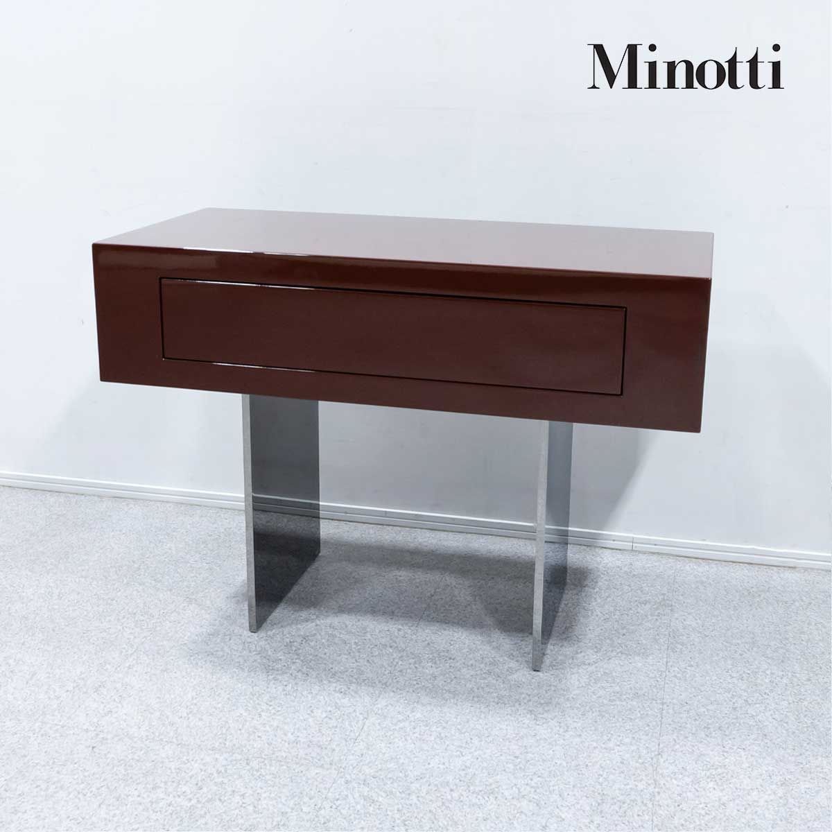 【展示品】Minotti ミノッティ SOLID ソリッド コンソール テーブル リビング収納 ロドルフォ・ドルドーニ 定価172万