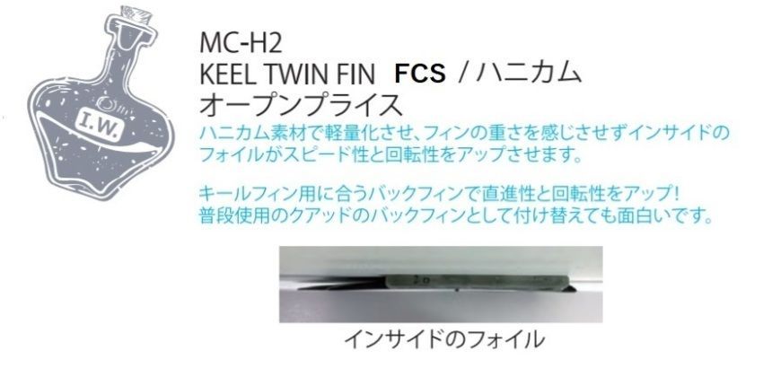 送料無料　MC-H2　KEEL TWIN FIN　FUTURE　PG　ハニカム 送料無料 MC-H2 KEEL TWIN FIN FUTURE PG ハニカムコア セット