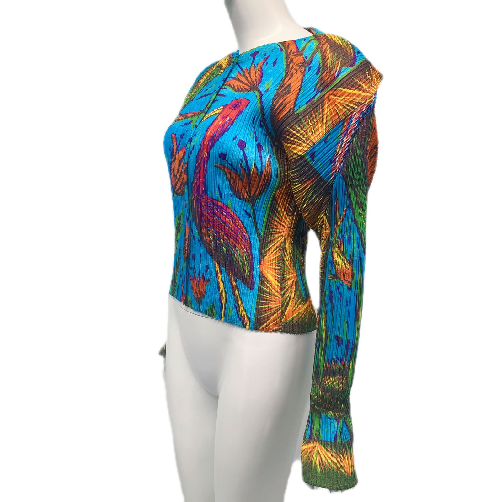 ISSEY MIYAKE イッセイミヤケ PLEATSPLEASE プリーツシャツ サイズ3 レディース PP14JD244 ブルー 中古・古着通販】PLEATS PLEASE ISSEY MIYAKE (プリーツプリーズ