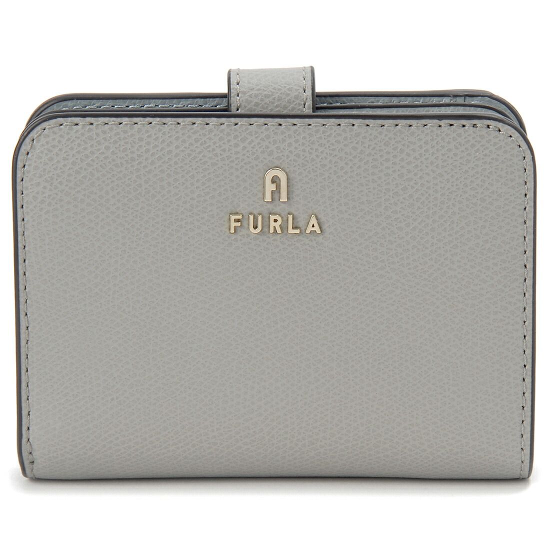 FURLA 2つ折財布　グレー フルラ FURLA 財布 二つ折り財布 折りたたみ財布 小銭入れ付き