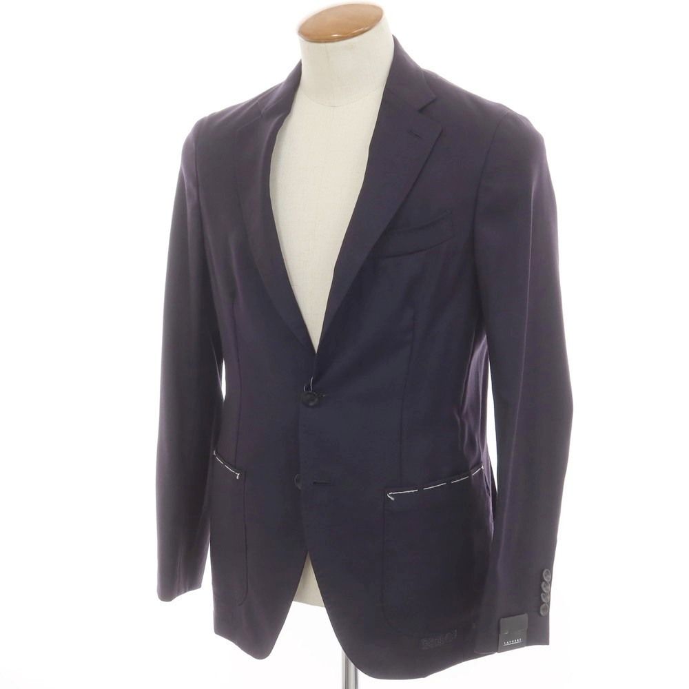 サルトリア ラトーレ SARTORIA LATORRE サマーウール テーラードジャケット ネイビー サイズ46 メンズ