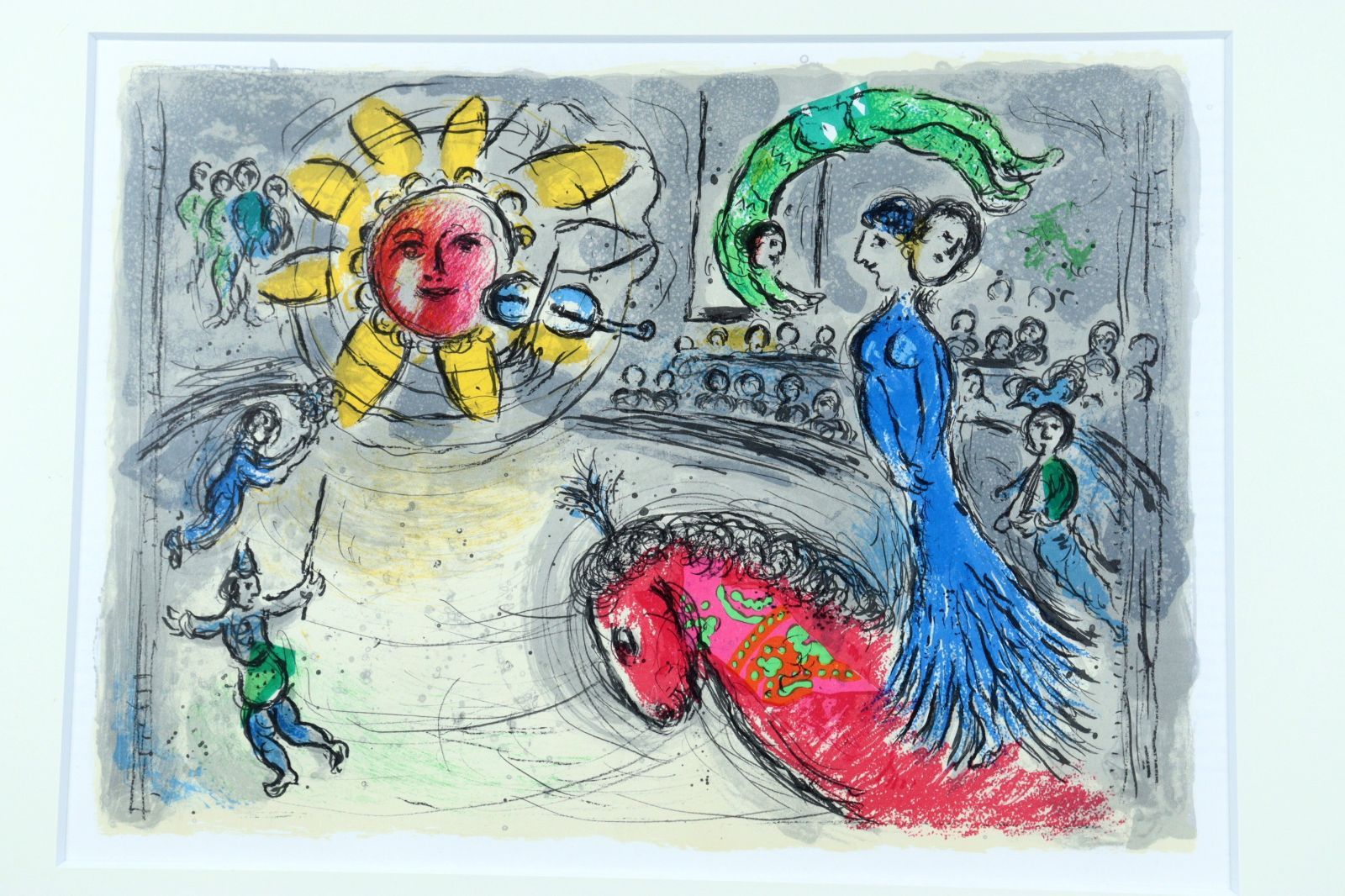 【即購入可】作者不明／古いリトグラフ／骨董／古美術／アート／花と馬／アンティーク いよいよ来週となりました「青花の会骨董祭2025」。 写真は色絵
