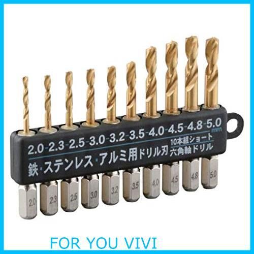 数量限定】イチネンアクセス RELIEF(リリーフ) 鉄工ドリル 10本組 六角