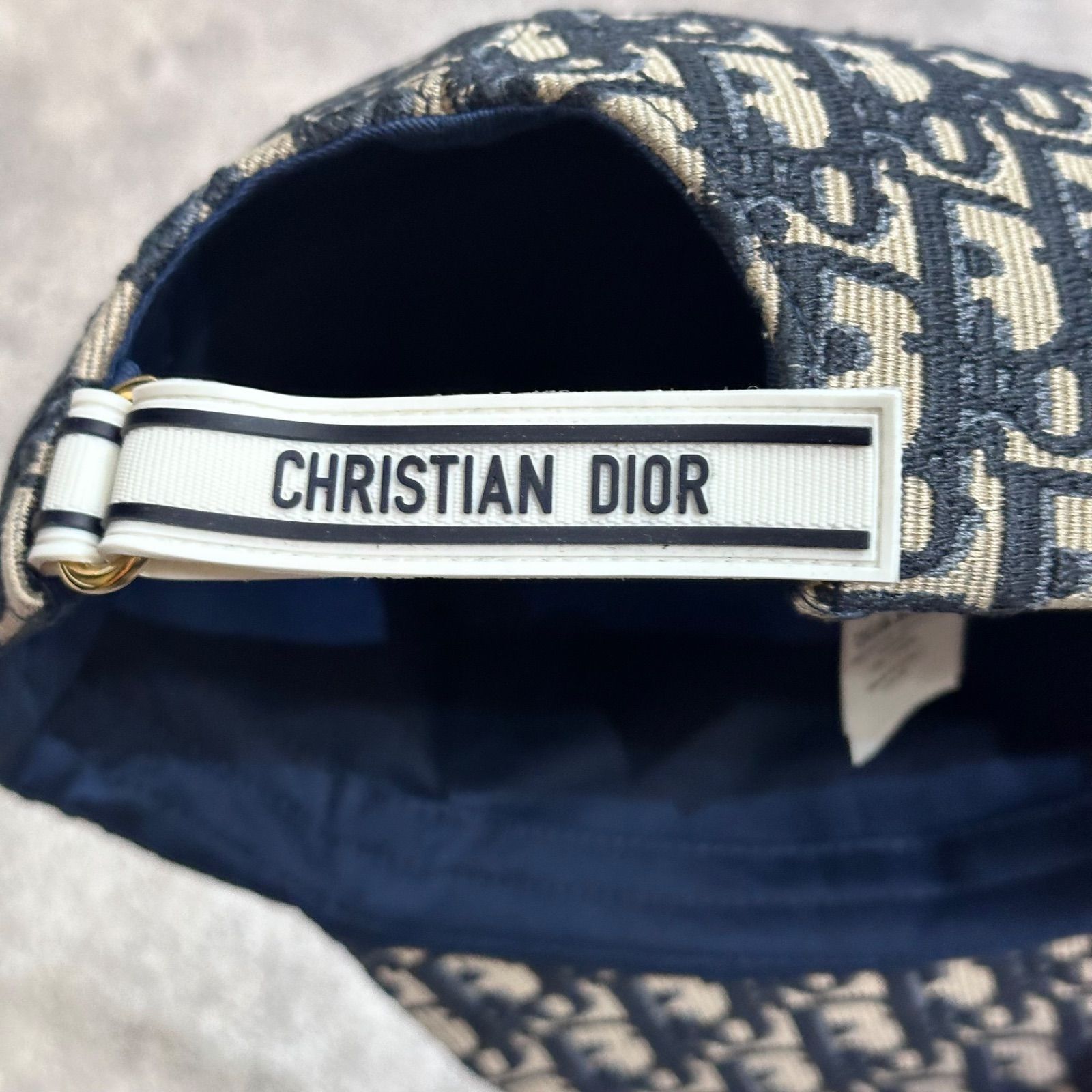 国内正規 Christian Dior オブリーク キャップ ジャガード 総柄