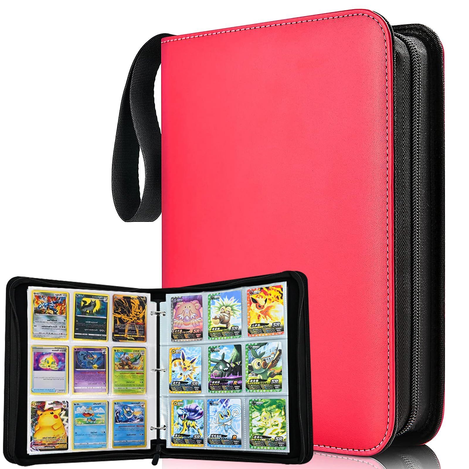 9ポケット_レッド カードファイル トレカファイル 9ポケット 720枚収納