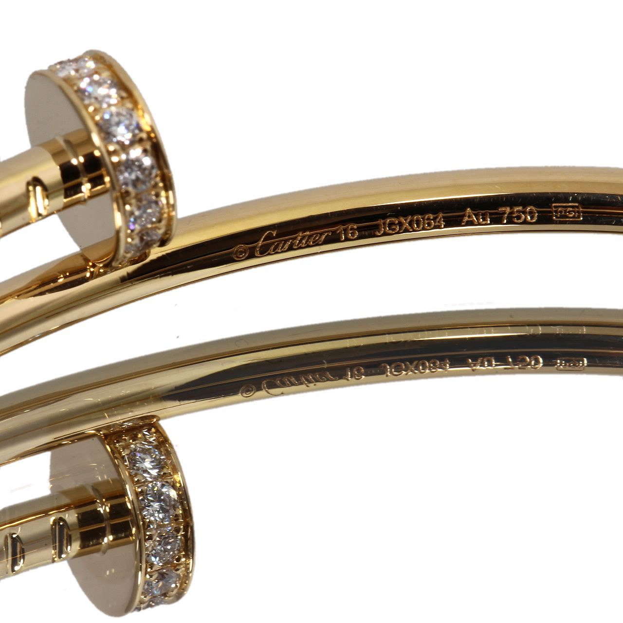 美品 カルティエ Cartier ジュストアンクル SM 純正ダイヤ 