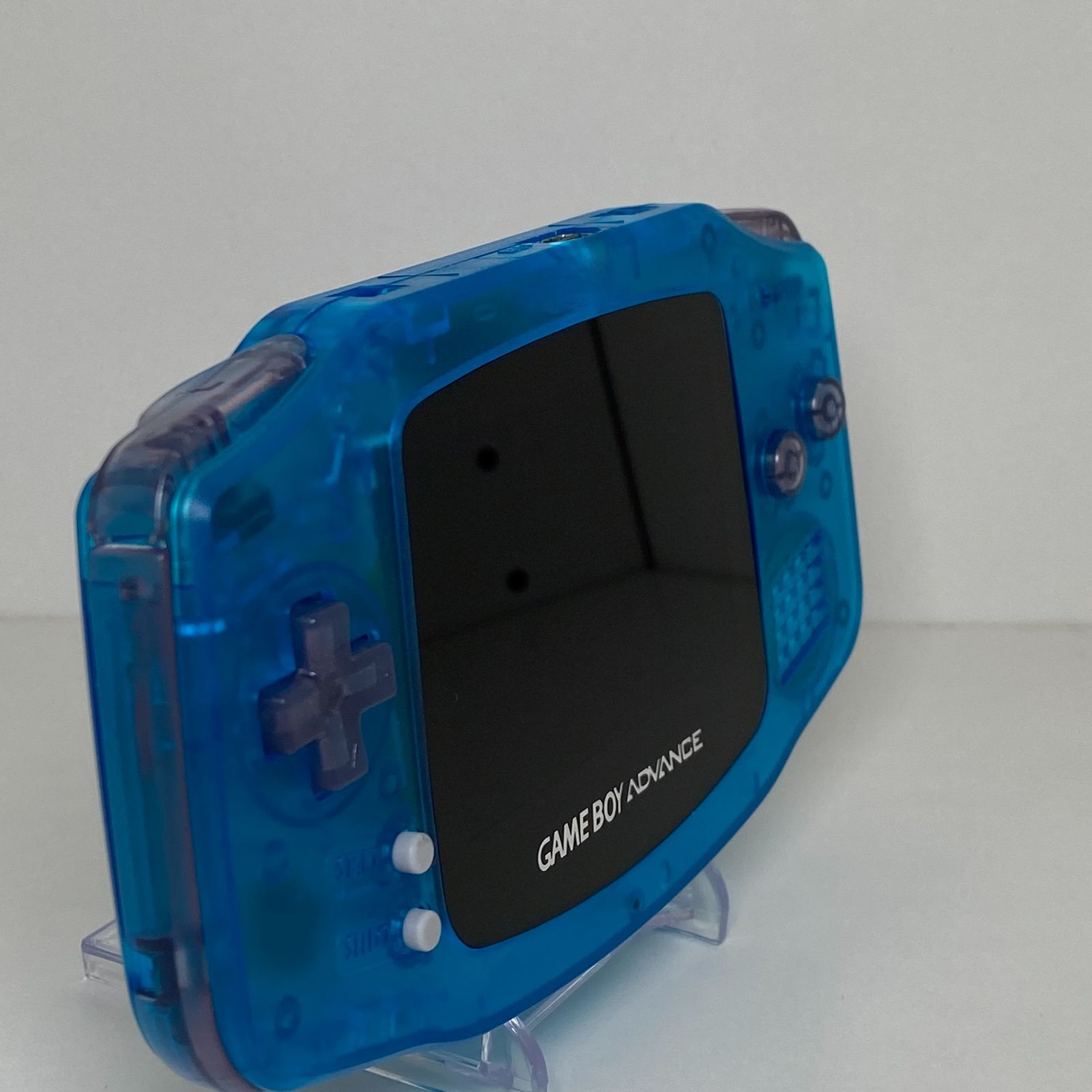 バックライト】ゲームボーイアドバンス 本体 GBA クリアブルー IPS 