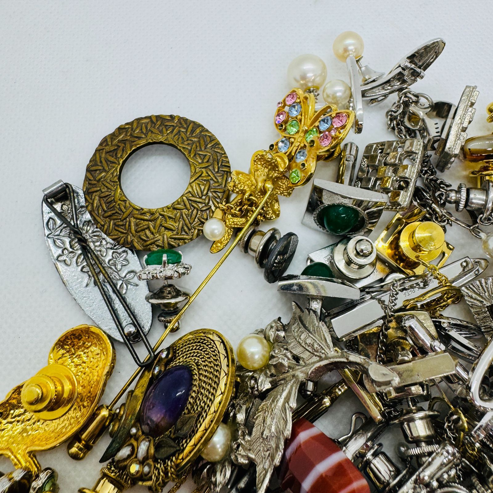 真珠 【1円スタート】 アクセサリー カフス タイピン まとめ ゴールド