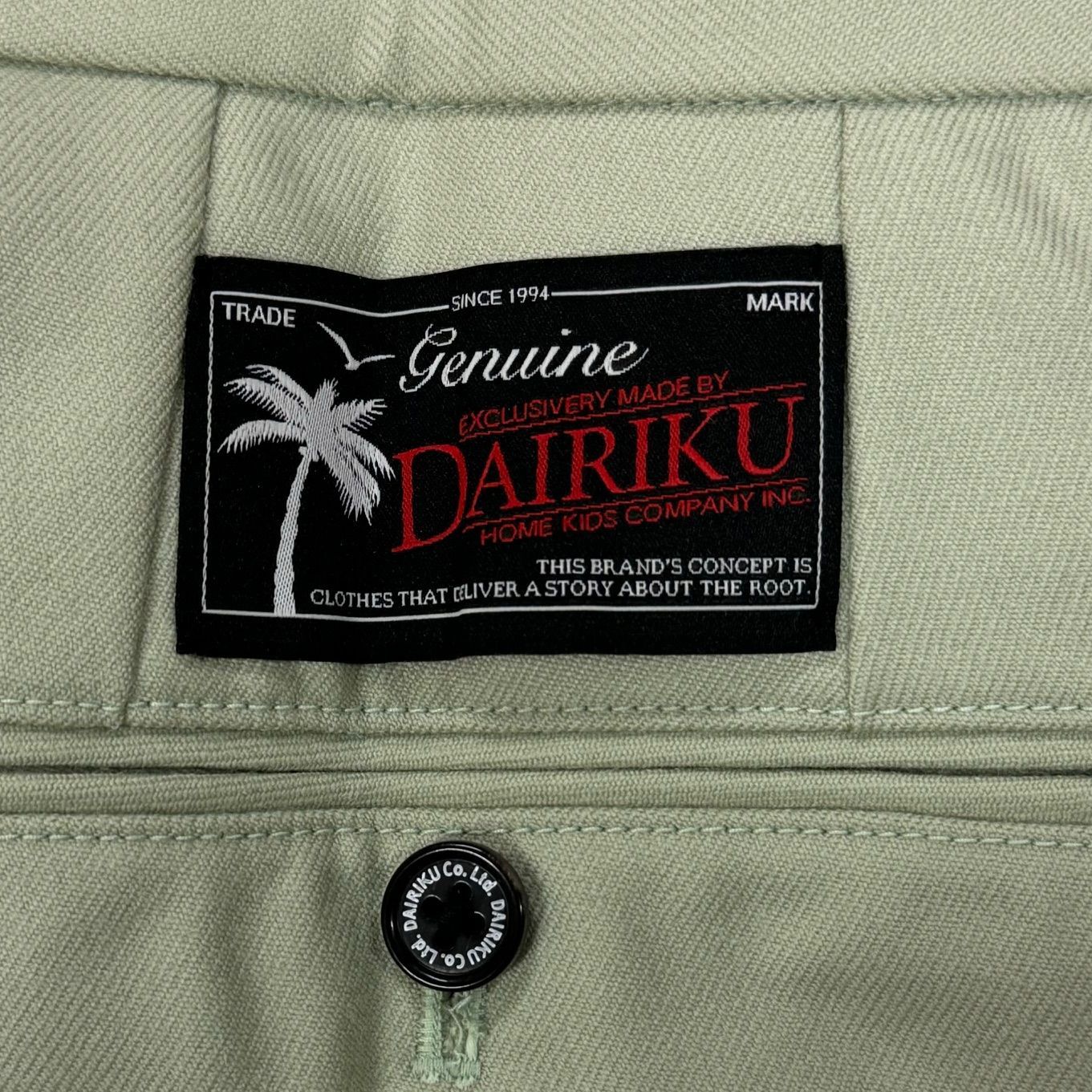 定価53900円 新品 DAIRIKU 22AW Wool Deck Detail Slacks ウールデッキ 