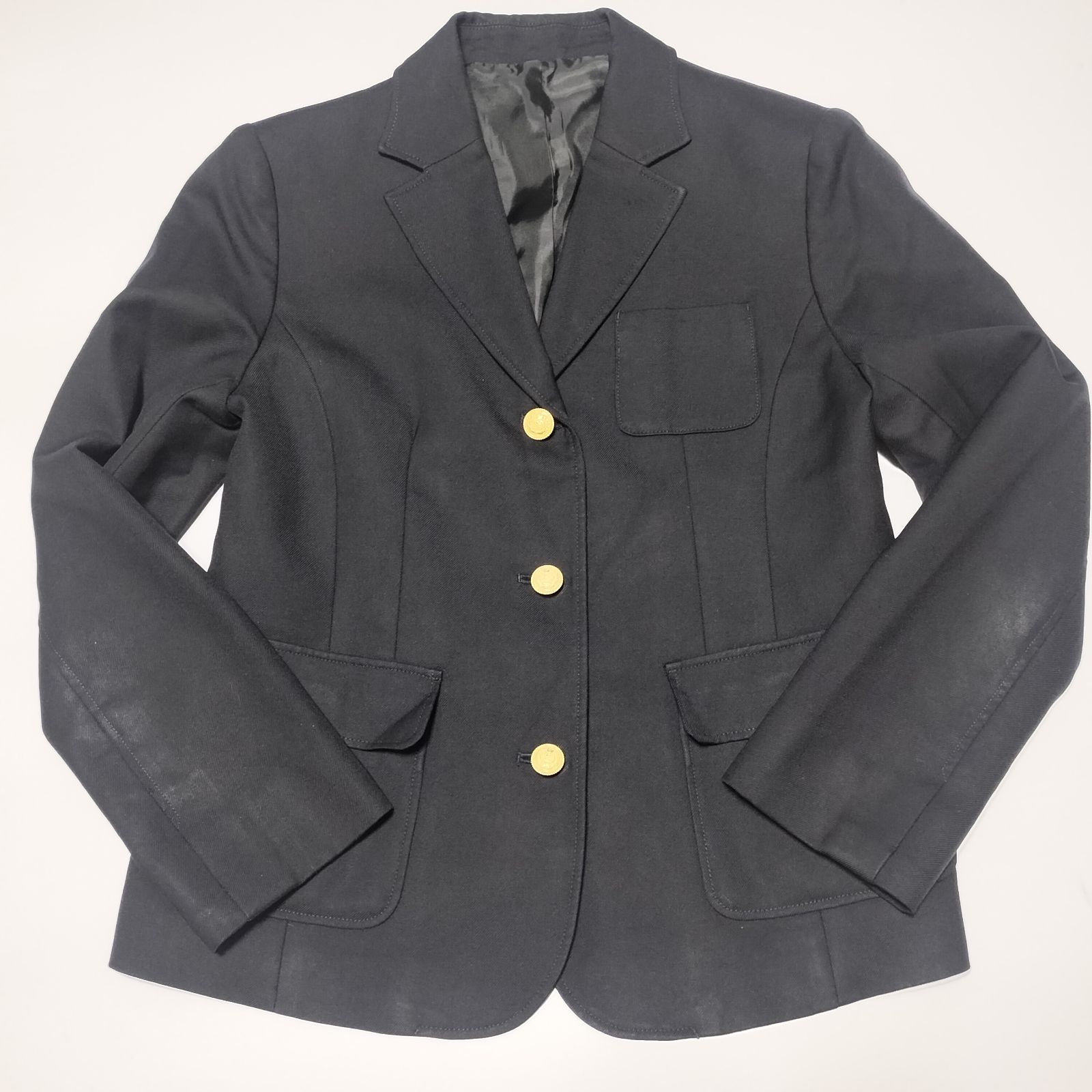 BURBERRY LONDON 金ボタン ウール ブレザー ジャケット 160A ブラック