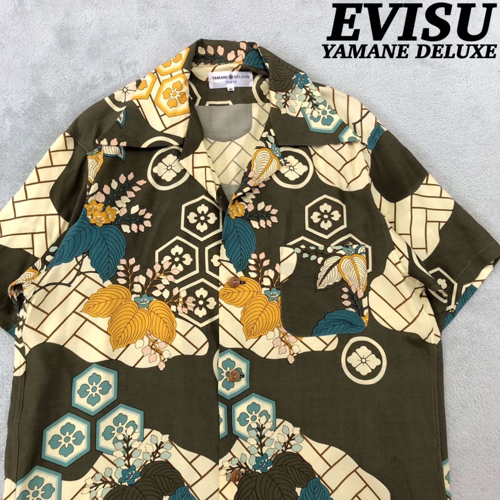 EVISU YAMANE DELUXE TOKYO アロハシャツ EVISU YAMANE DELUXE TOKYO 珍しかっ アロハシャツ