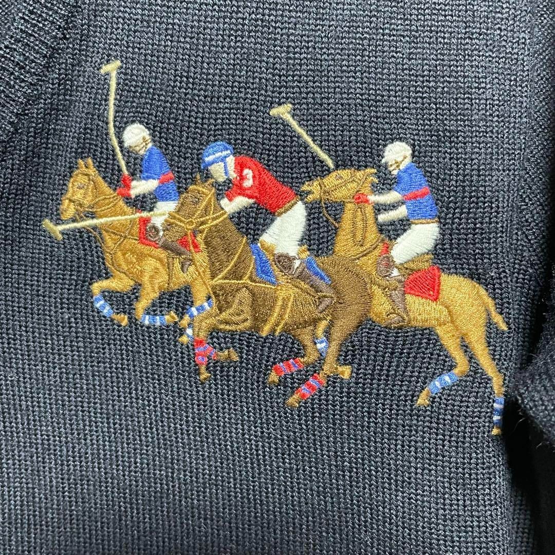 RALPH LAUREN ラルフローレン ニット ワンピース 馬 ホース 刺繍