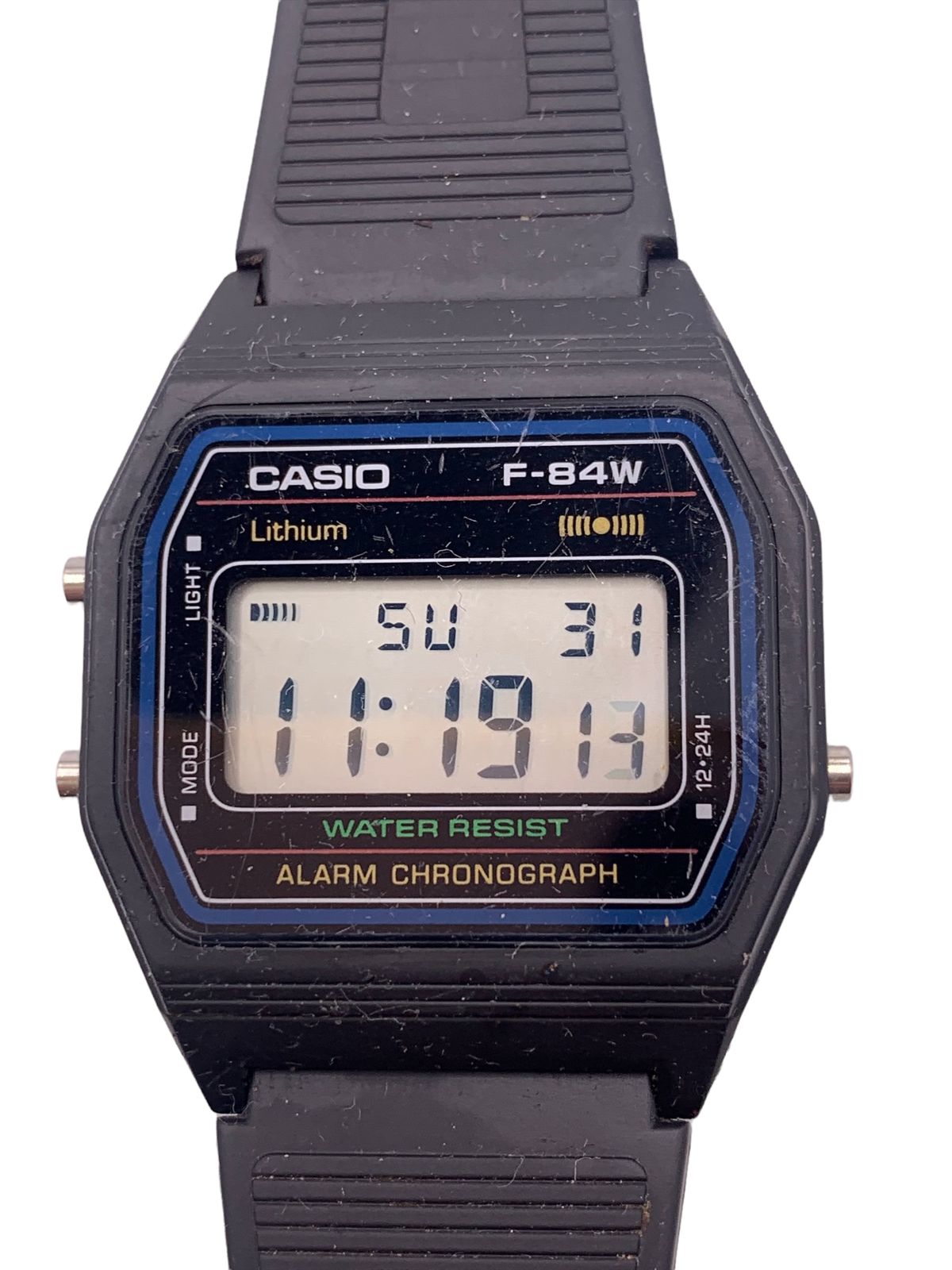 動作品 CASIO デジタル腕時計 F-84W