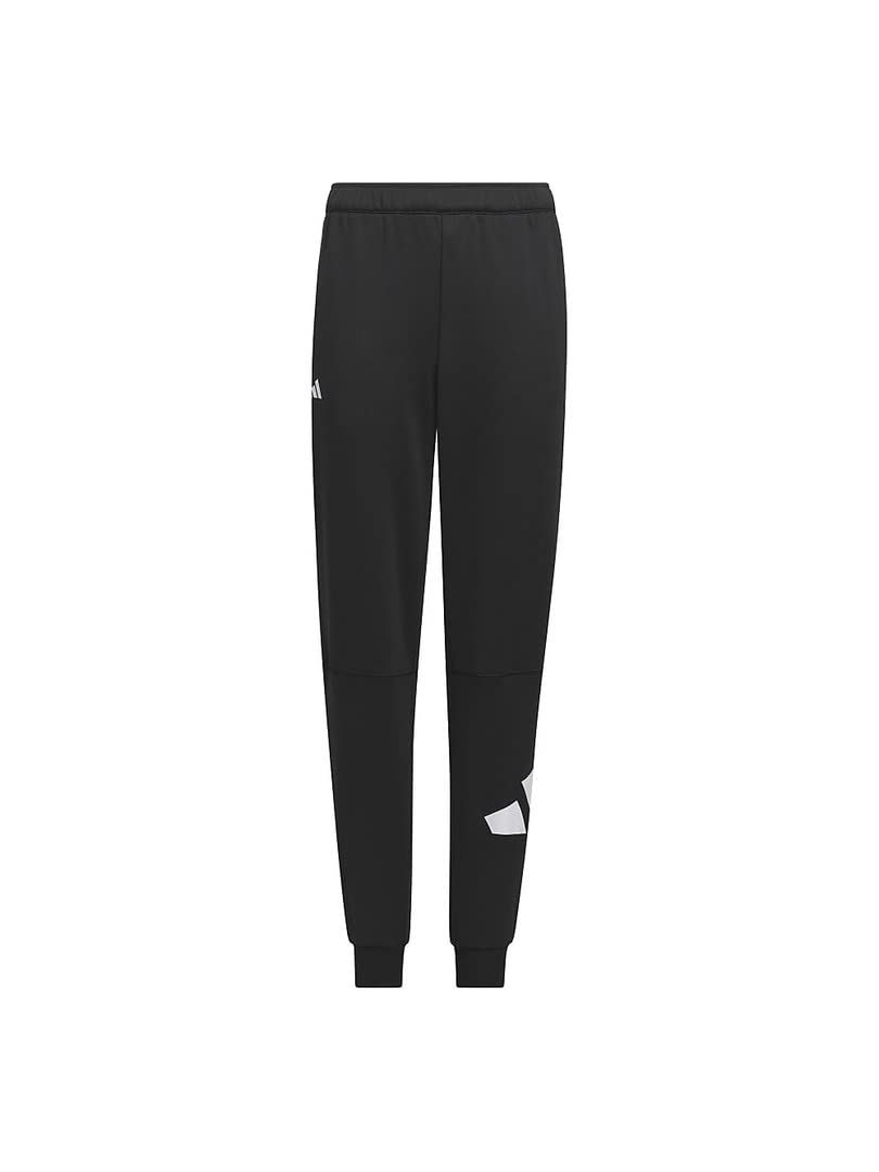 [アディダス] スウェット パンツ キッズ トレーニング エッセンシャルズ エアロレディ ウォーム ロゴ レギュラーフィット カフパンツ IKS31 ブラック (IK4652) J140 [ブラック (IK4652)] [140]