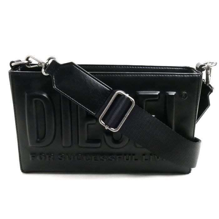 DIESEL ディーゼル DSL 3D カメラバッグ ショルダーバッグ ブラック X10044 P5184 T8013 メンズ