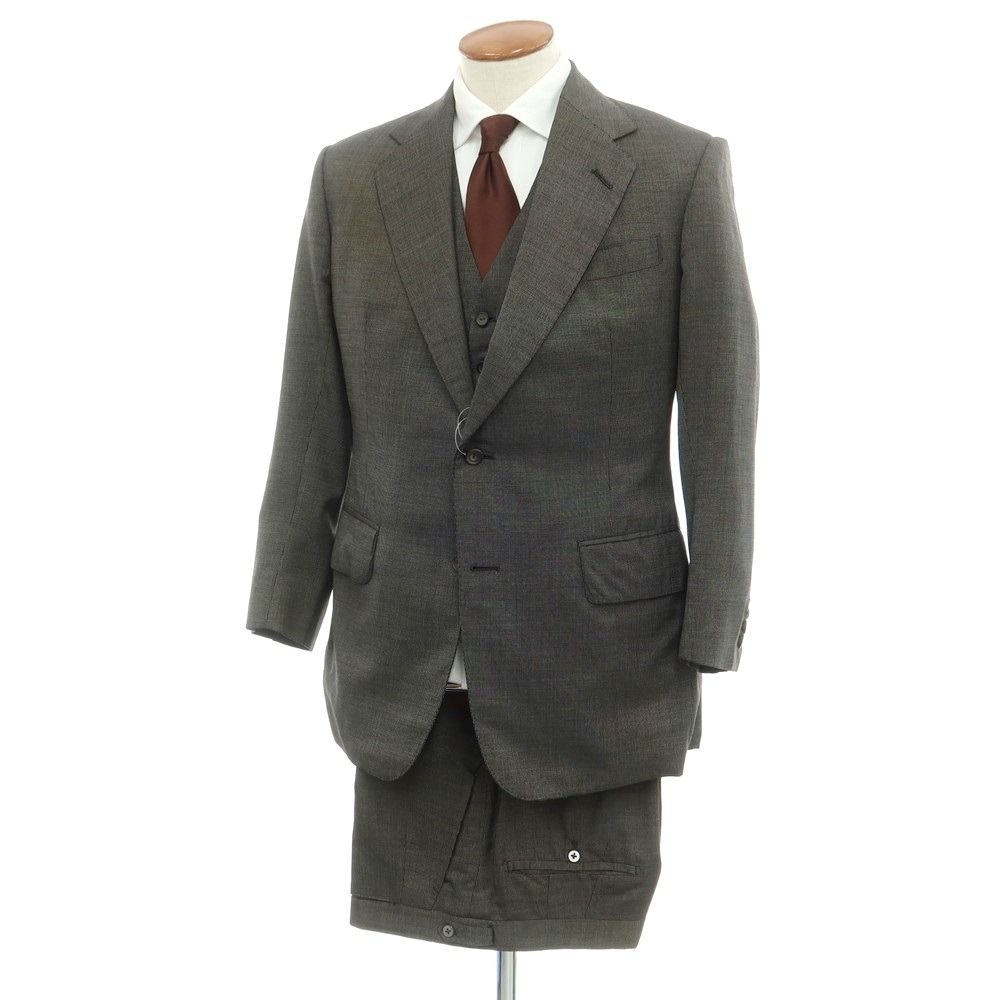 中古】ヘンリー プール Henry Poole ウール系 スリーピース 2つボタン
