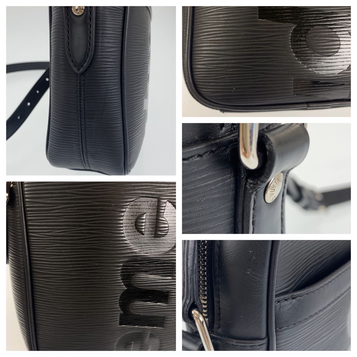 美品 LOUIS VUITTON ルイヴィトン ダヌーブPM ブラック 黒 シルバー 