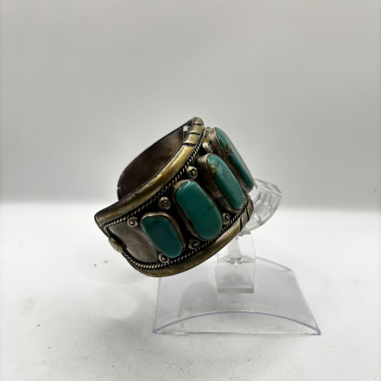 REDMEN レッドメン ターコイズ バングル SILVER シルバー 刻印 ナバホ 7石 WWW_NOITHATQUANGTHANH_NET