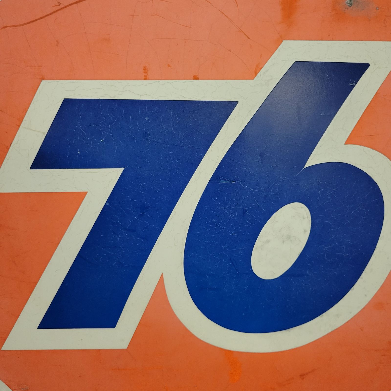 ショップ看板】ビンテージ 76 アメリカ ユノカル ガソリンスタンド 