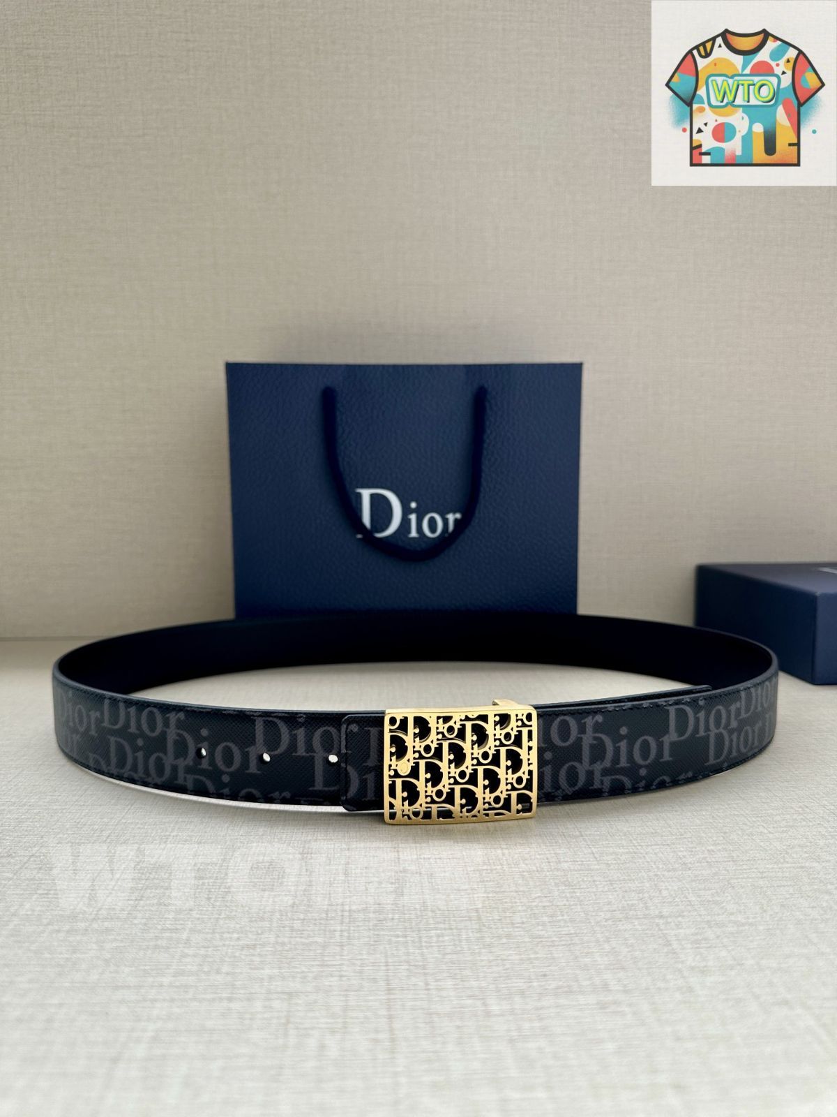 今日特価】Dior ディオール 35mm 両面ベルト - メルカリ