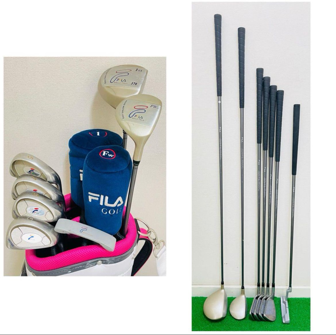 8630 バッグ Callaway FILA キャロウェイ フィラ 女性用 レディース 右利き ゴルフクラブセット 7本 フレックスL キャディバッグ