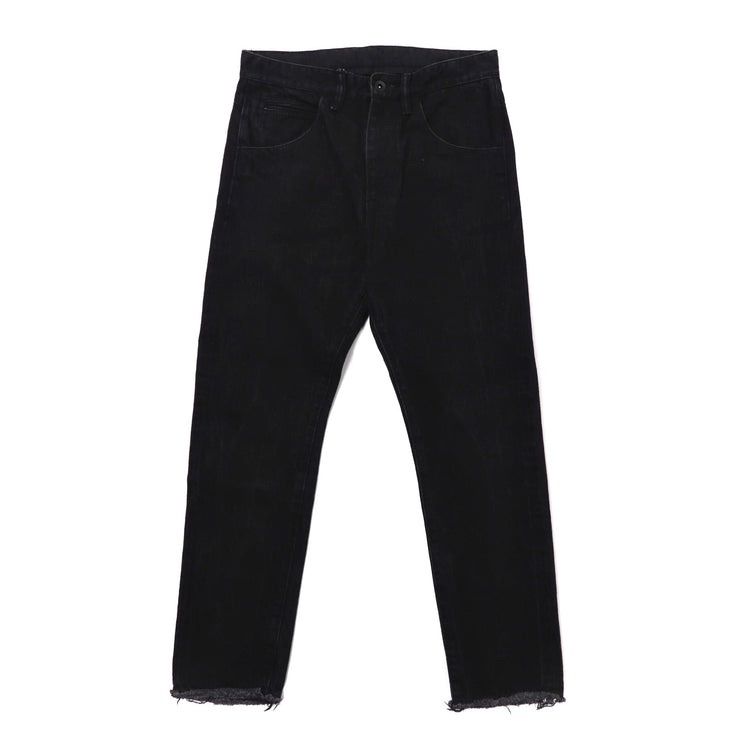 bukht カットオフデニムパンツ S ブラック BASIC 5P SLIM DENIM PANTS B-M31806