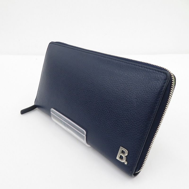 瀬戸大橋店 BALENCIAGA | バレンシアガ 長財布 Bロゴ コンチネンタル ウォレット 601352･4611･V･527538 ネイビー 125