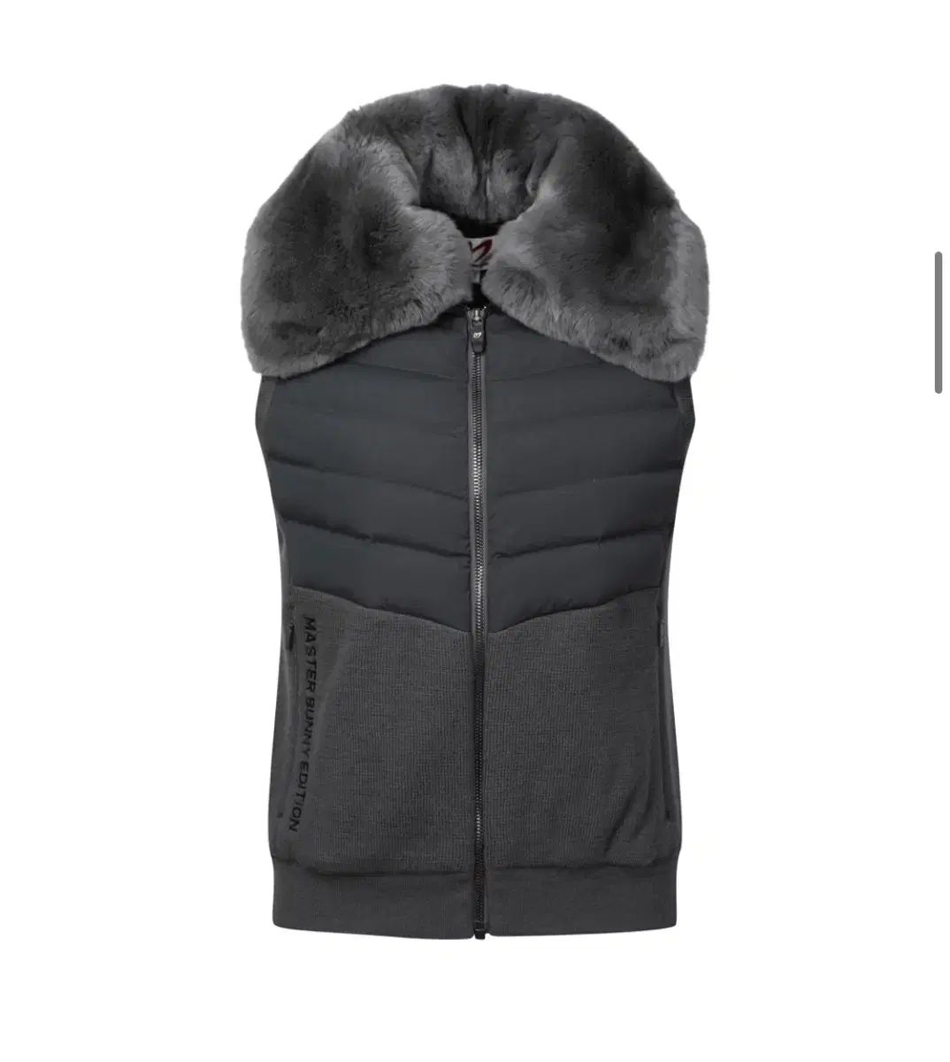 マスターバニーエディション レディース レックスファー グース ダウンベスト 2 55半-66