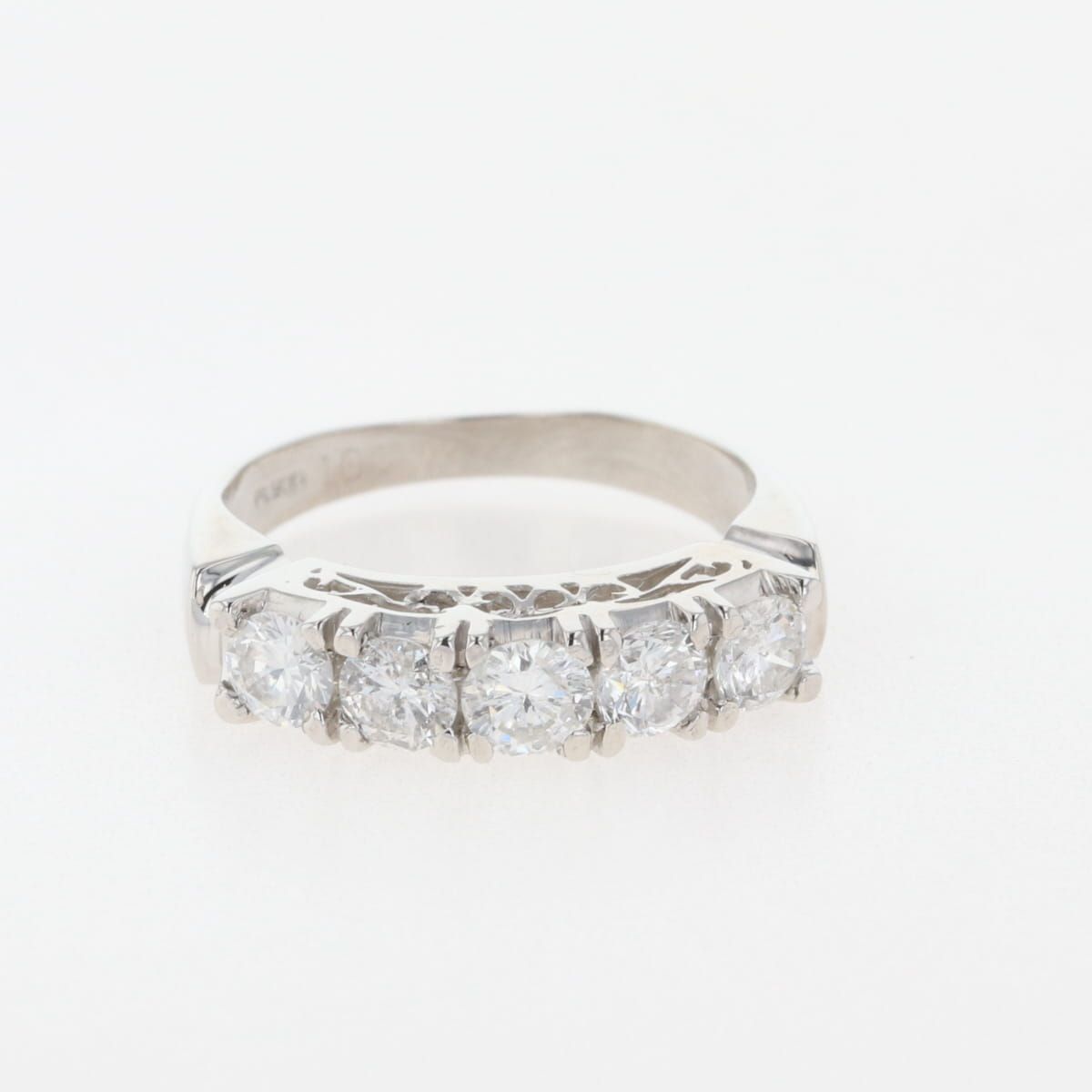 メレダイヤ デザインリング プラチナ 指輪 リング 8.5号 Pt900  