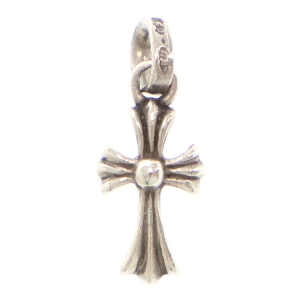 CHROME HEARTS (クロムハーツ) CRS BBYFAT ベイビーファット クロス チャーム ネックレストップ チャーム シルバー ※国内ギャランティ付き