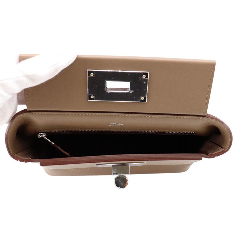 エルメス 24/24 サック ヴァンキャトル ミニ エトゥープ/シルバー金具