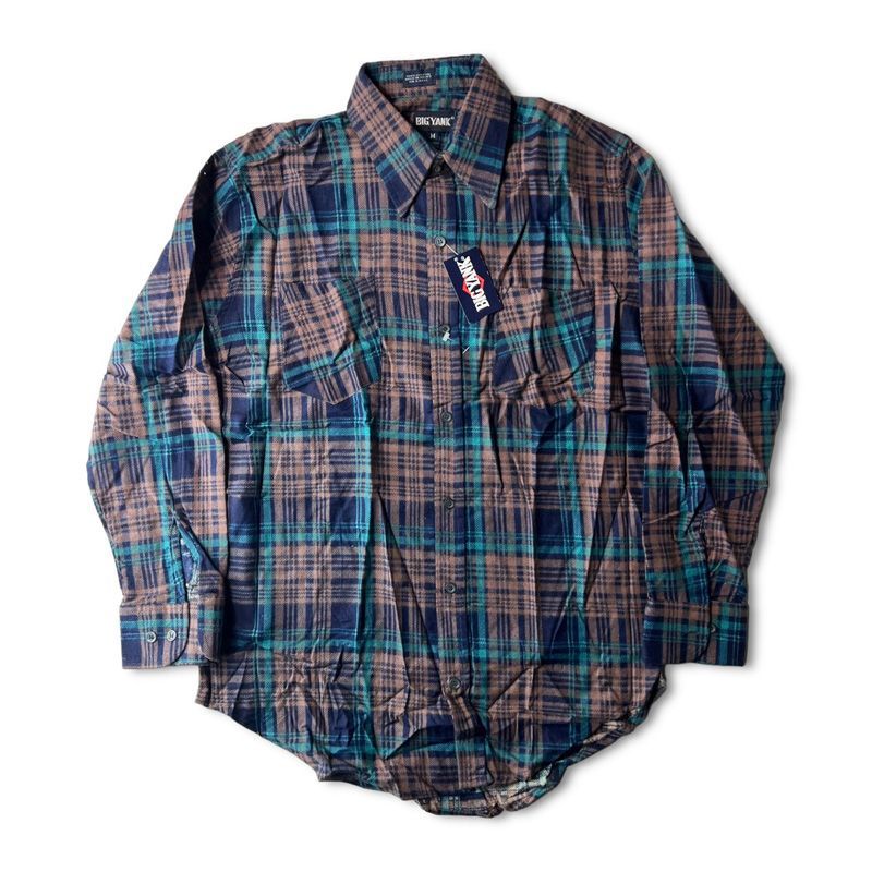 デッドストック 80s BIG YANK エジプト製 コットン チェック プリント
