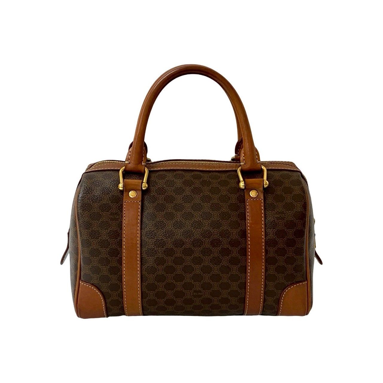 【美品】CELINE セリーヌ マカダム柄 クラッチバッグ トリオンフ ブラウン CELINE セリーヌ クラッチバッグ セカンドバッグ レディース