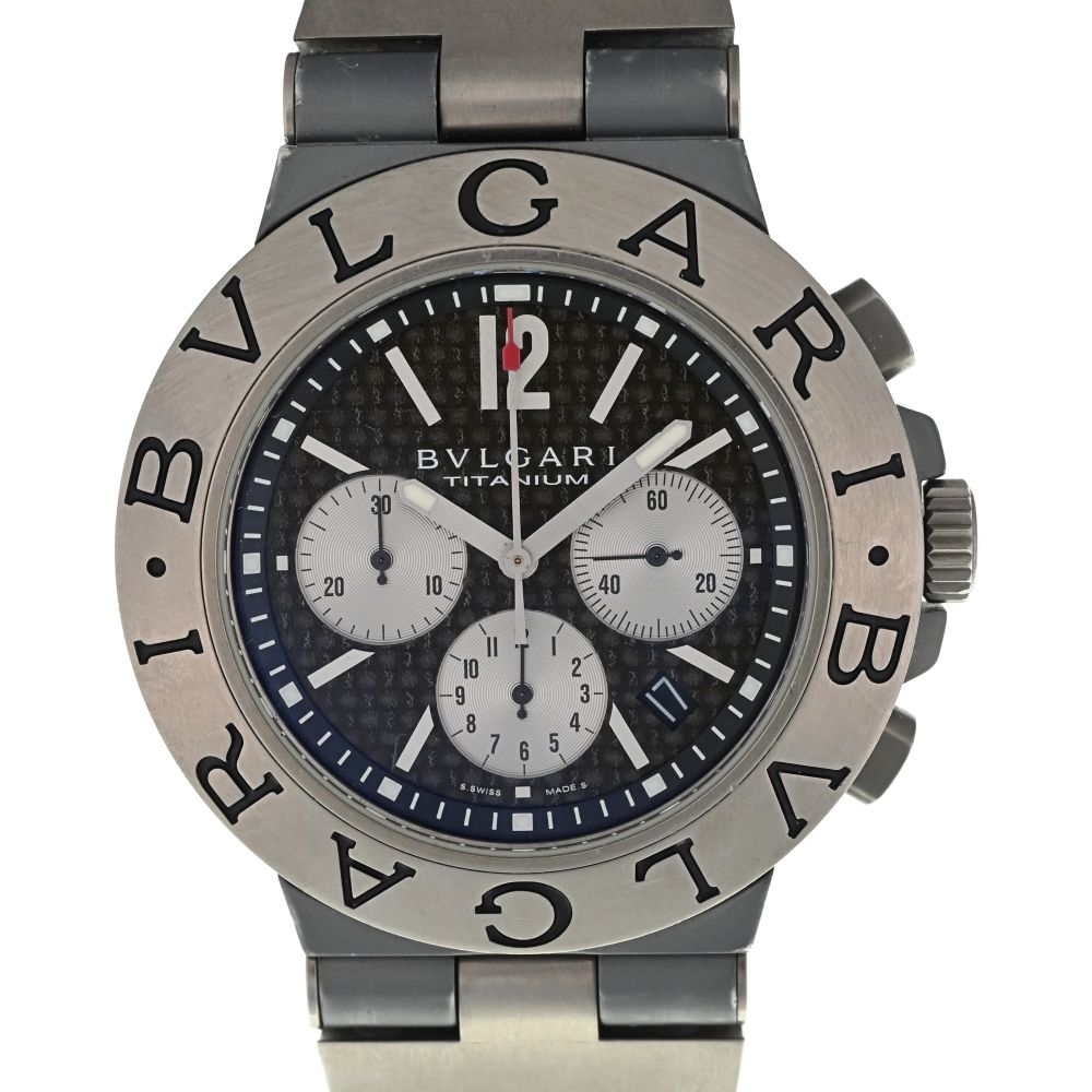 ブルガリ BVLGARI TI44TACH ディアゴノ チタン/ラバー 自動巻き メンズ D#135334
