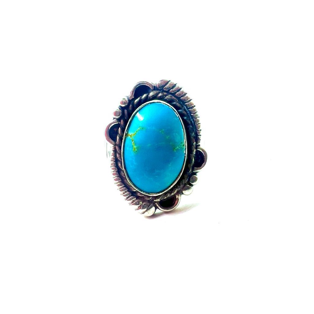 Vintage Navajo Turquoise Ring インディアンジュエリー ナバホ族