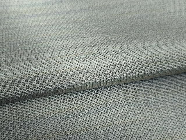 平和屋本店□極上 本塩沢 やまだ織 訪問着 単衣 染色作家 桐村博 雪の  