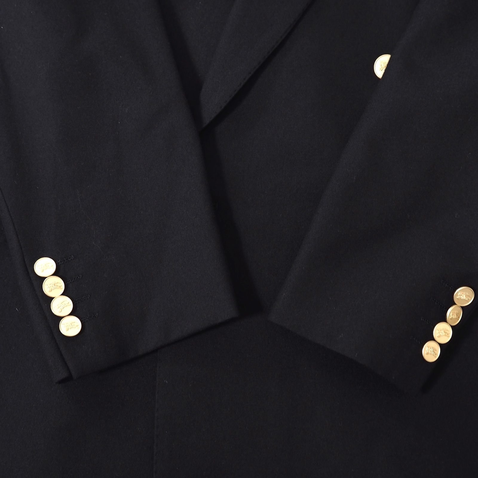 Burberry's ブラック ダブルブレスト ブレザー BURBERRYS ダブル