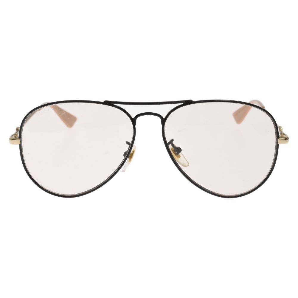 GUCCI (グッチ) ティアドロップ ゴールドフレームサングラス 眼鏡 GG0515S ブラック/ゴールド
