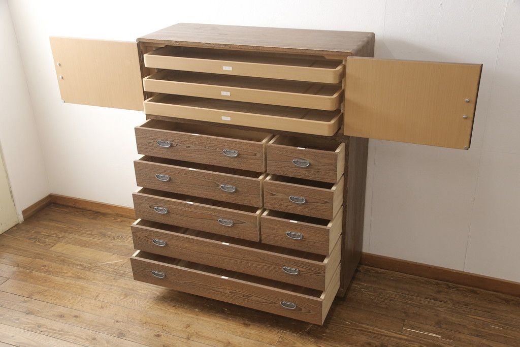 ☆事前問合せ必須☆ 総桐箪笥 中古 美品 伝統工芸士 岡本国昭作 紀州