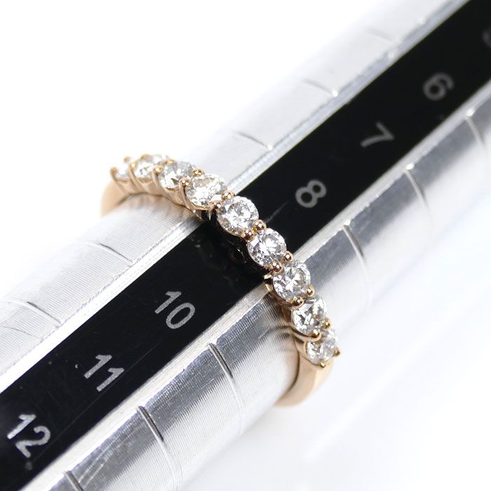 ハーフエタニティリング VENDOME プラチナ 6号 ピンキー ヴァンドーム